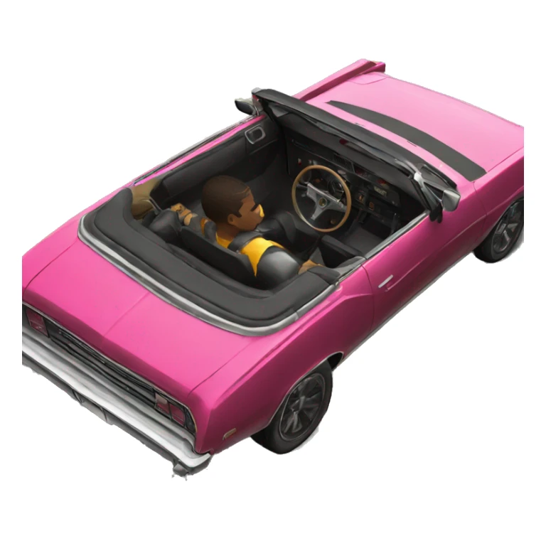 a bandit from GTA rides in a convertible sticker