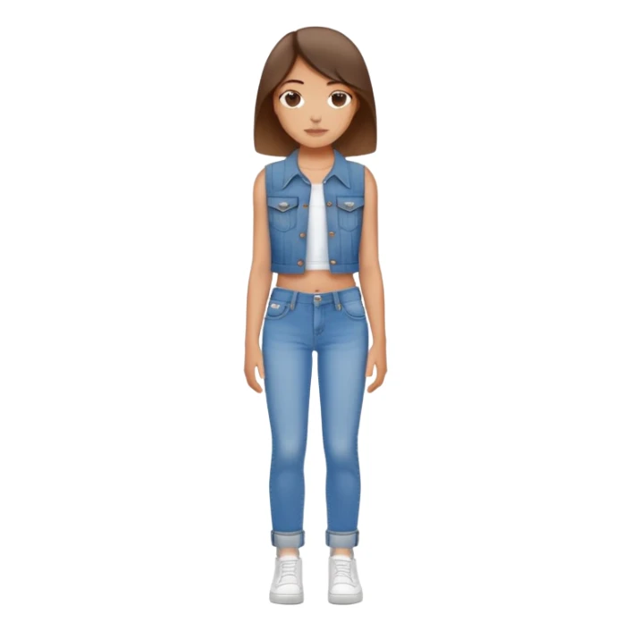 Cutoff girls jeans sticker