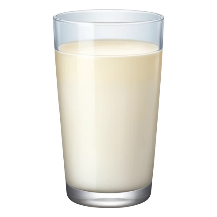 a glass of milk sticker