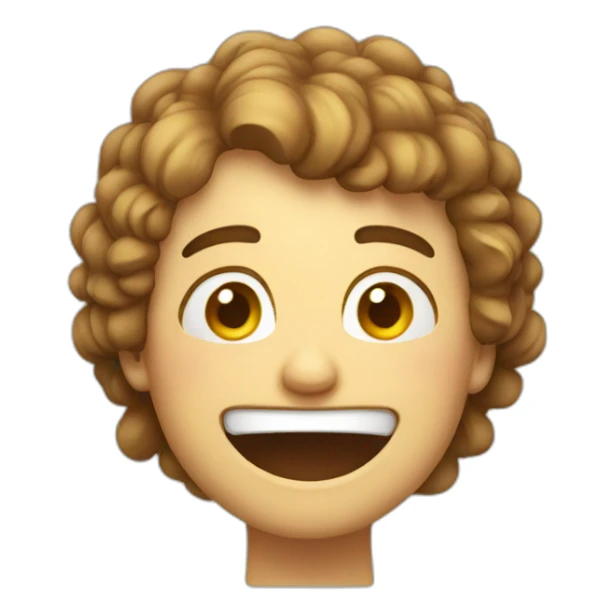 overwhelmed happy face sticker