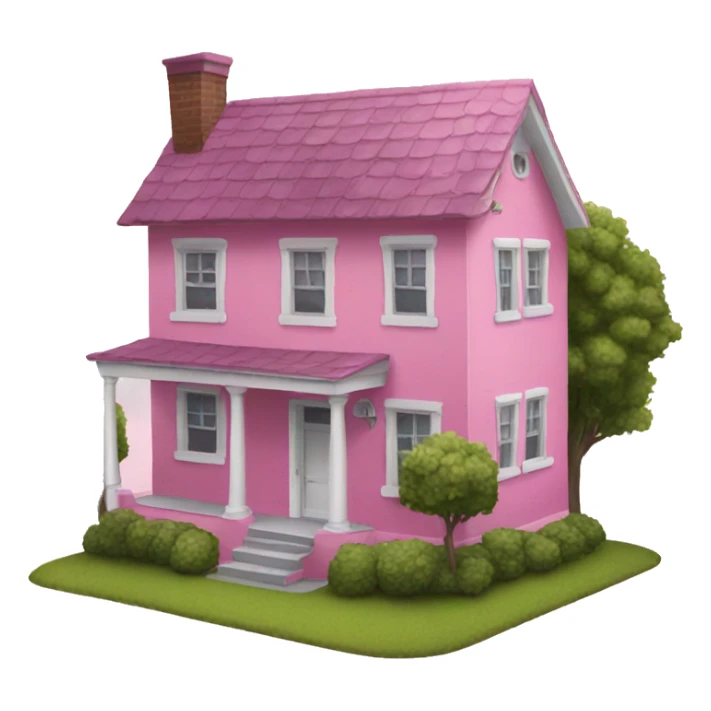 Pink house  sticker