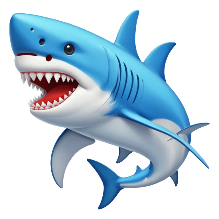 Tiburón con zapatos nike azules sticker