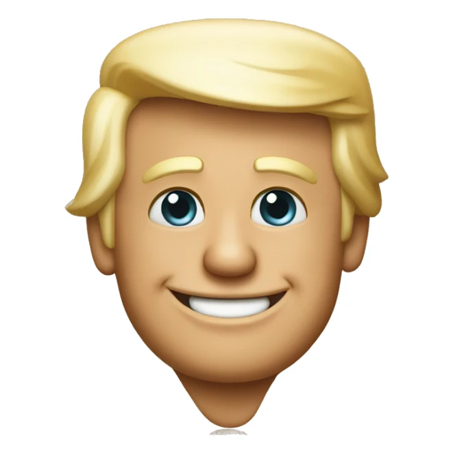Donald trump being really happy giving thumbs up sticker