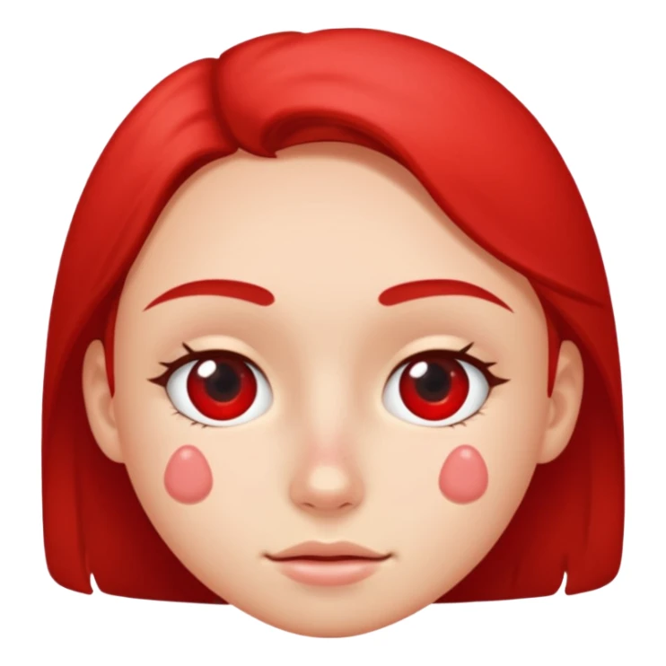 a small area of skin with red pimples sticker