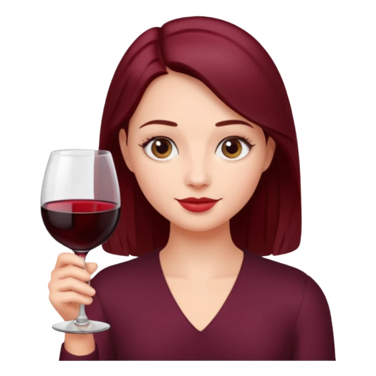 Me with a glass of wine sticker