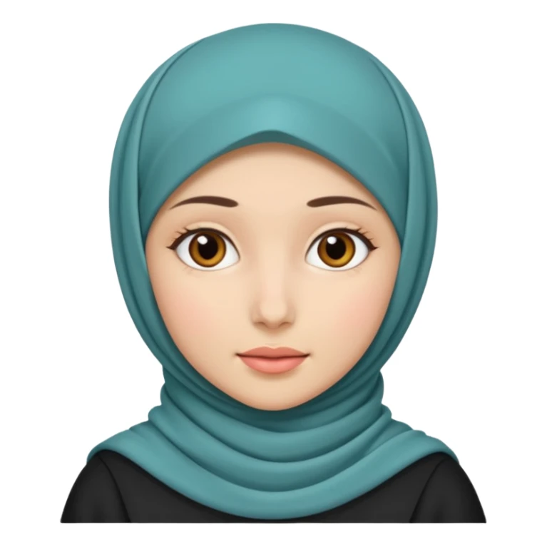 Girl wearing hijab sticker