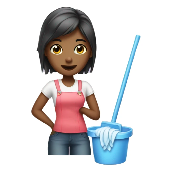 a girl who cleans herself  sticker