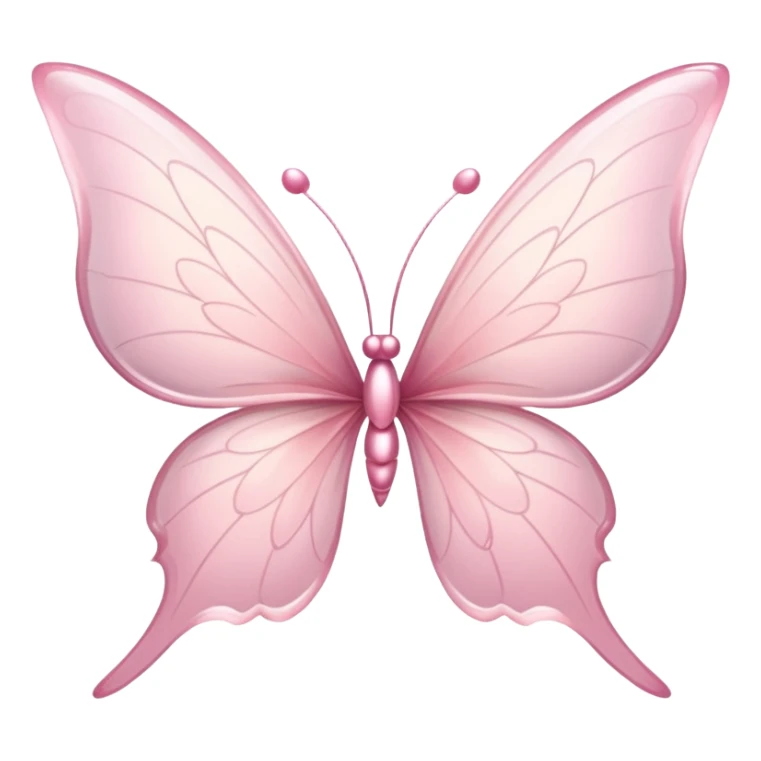 Soft pink fairy wings just the qings sticker