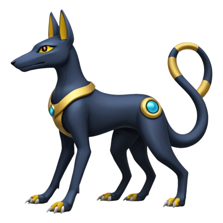 Heliolisk-Anubis-Lombax-Sergal-Umbreon-Cyclizar-Genesect-Pokémon, full body sticker