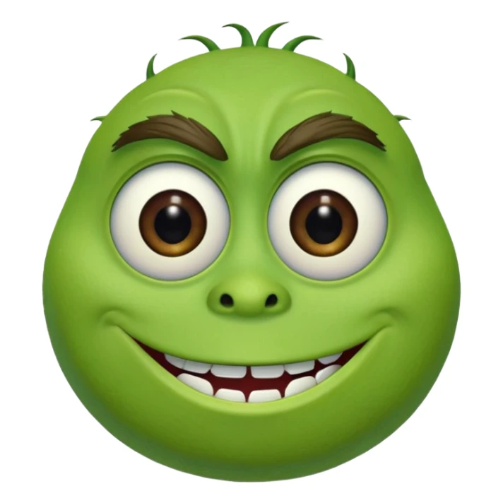 Mike Wazowski (one eye) from the Monsters Inc. Pixar movie sticker