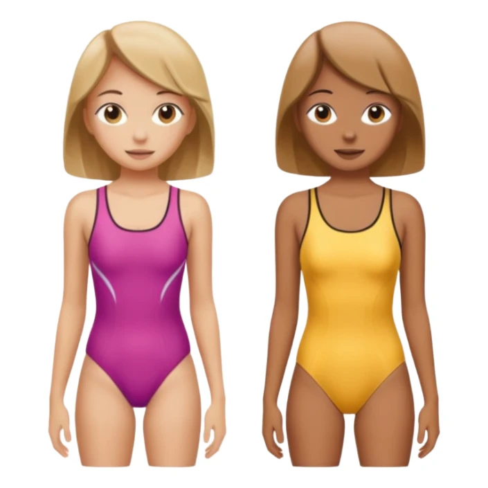one-piece swimsuit for girl  sticker