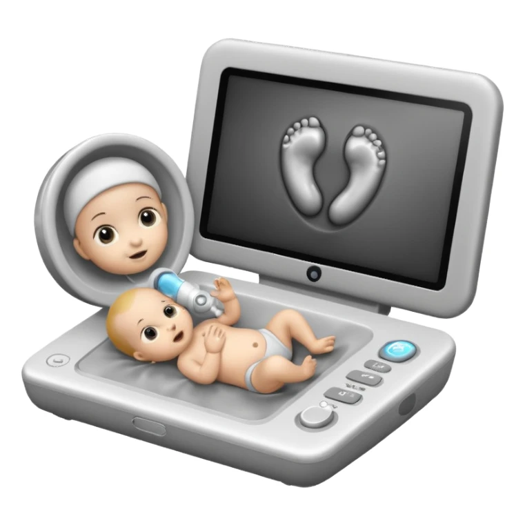 "Baby ultrasound sticker