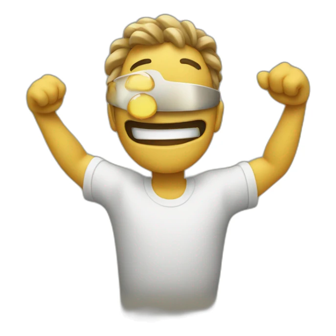 Personne qui fait un dab sticker