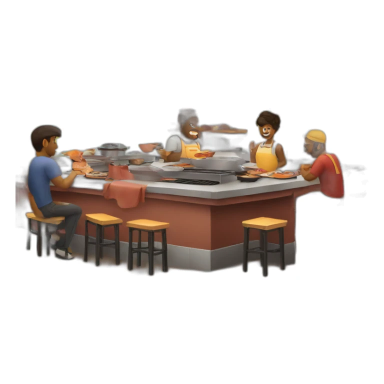 barbecue restaurant sticker