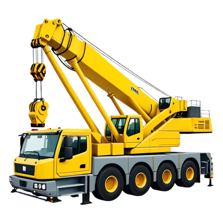 Crane - Liebherr LTM 1200-5.1 (Model Year: 2022) (Iconic colour: Yellow) sticker