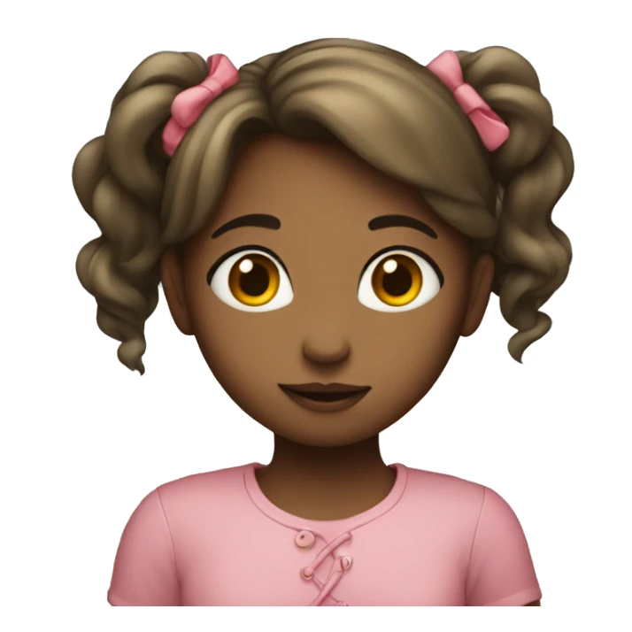 Girl with heart sticker