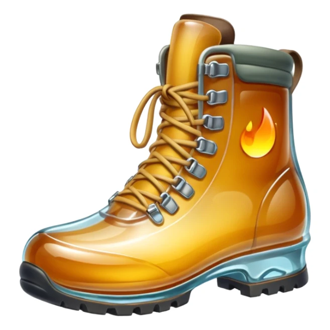 Glass hiking book that shines  sticker