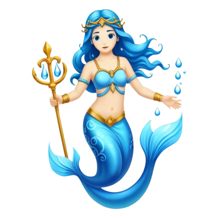 The zodiac symbol Aquarius. A mystical beautiful water bearer.  sticker