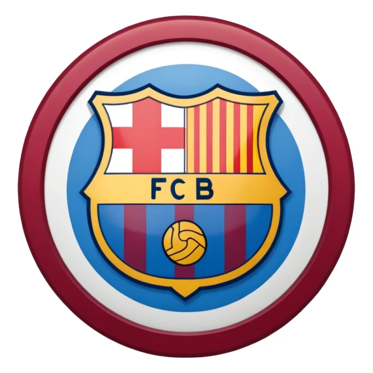 logo of the Barcelona football team sticker