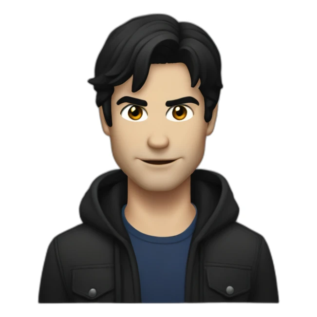 damon salvatore from the serie vampirediaries sticker