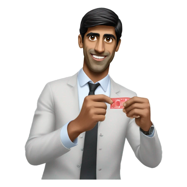 rishi sunak placing a bet sticker