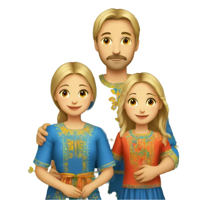 ukrainian-family-vyshyvanka sticker