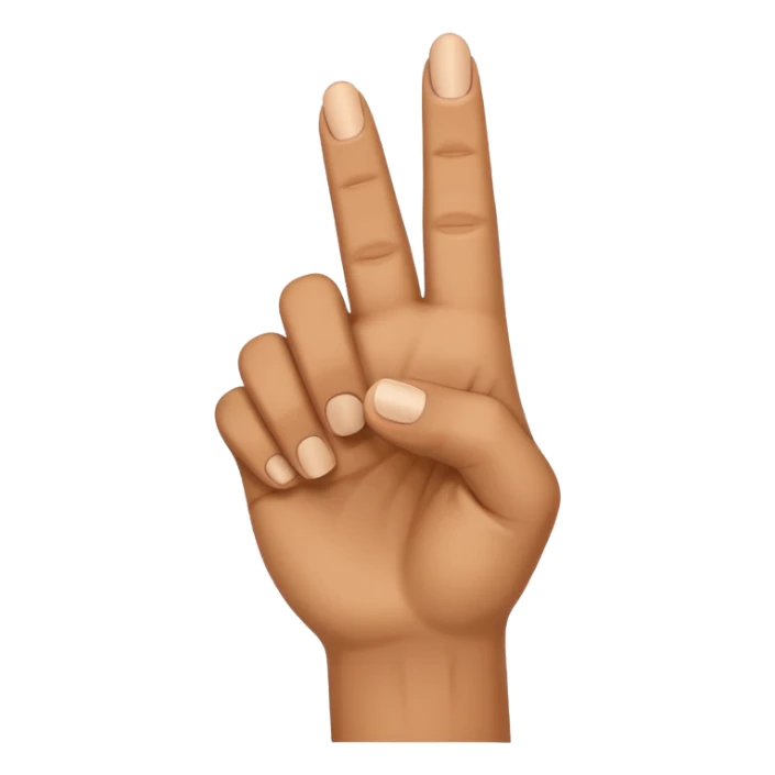 Signe de main en forme de pistolet de face point vers le ciel  sticker