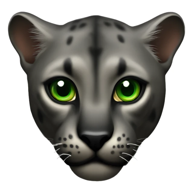 Animal pantera negra con ojos verdes sticker