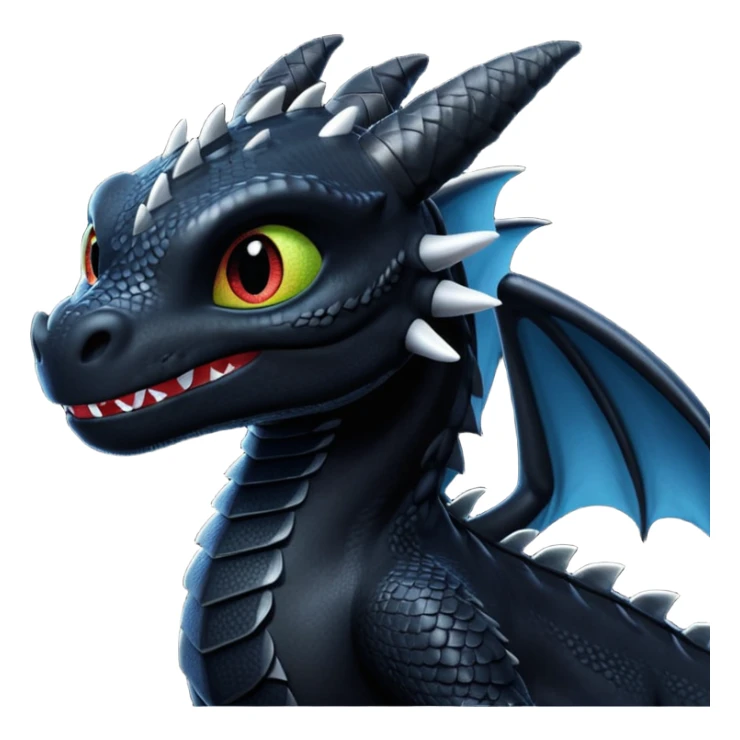 Dragón negro furia nocturna how to train your dragon sticker