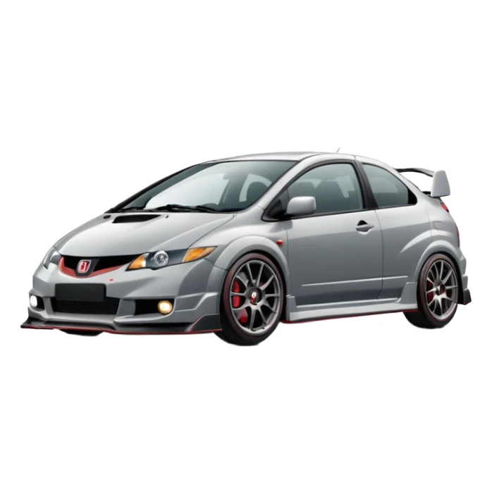 2004 grey Honda civic type r no body kit sticker