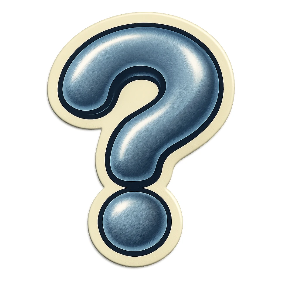 gray question mark ифвпу sticker