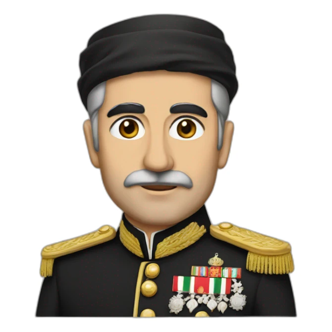 Former shah of iran sticker