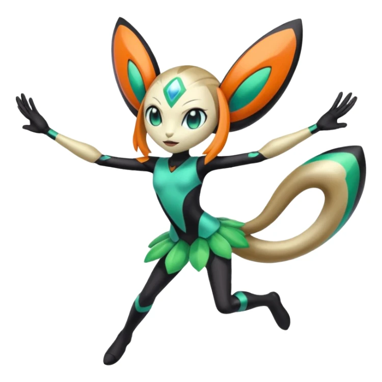 Meloetta-Spinomon-Pokémon-Digimon-Fakémon-fusion-hybrid-creature sticker