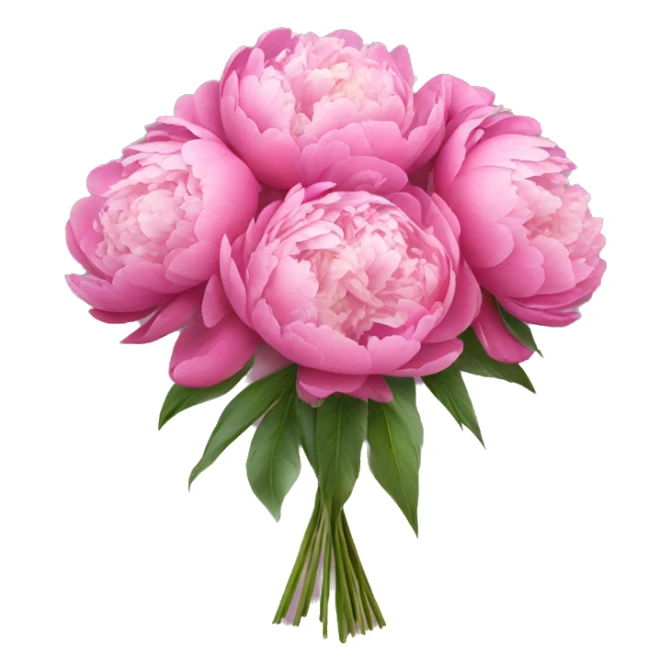 Bouquet of peonies  sticker