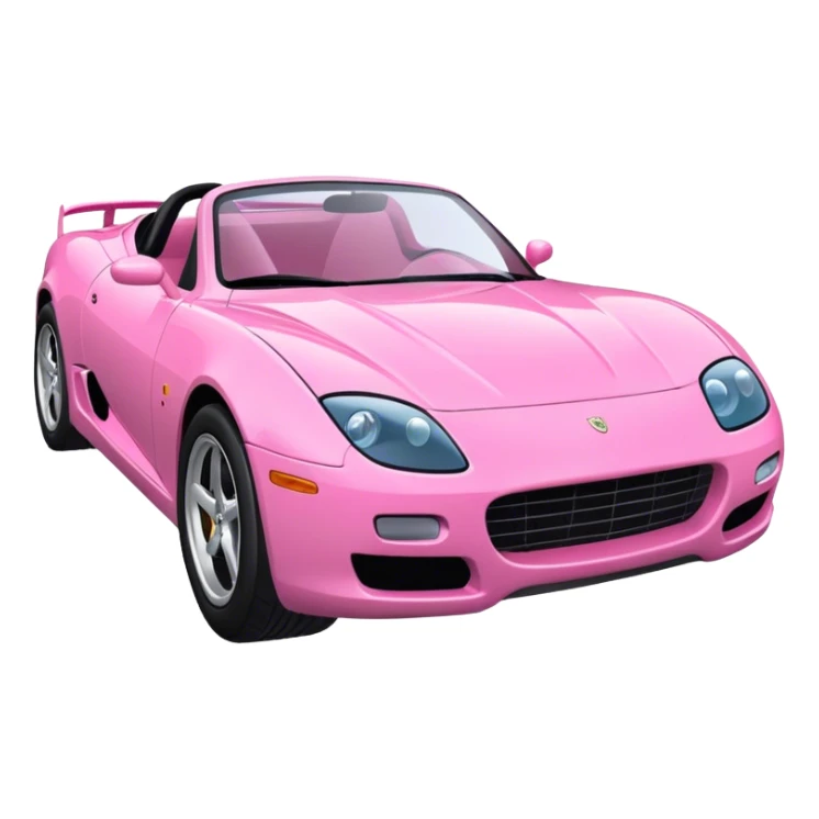 Voiture sportif rose  sticker