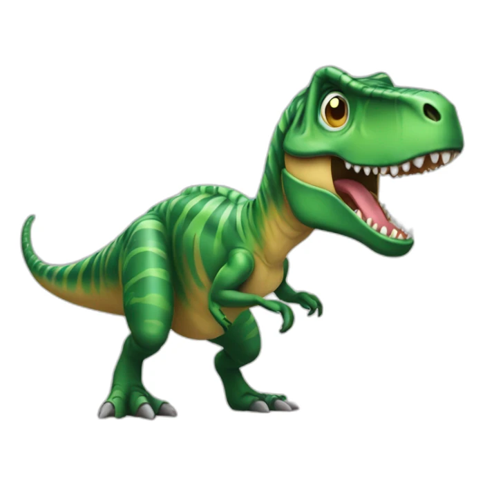 palmier sur un t rex sticker