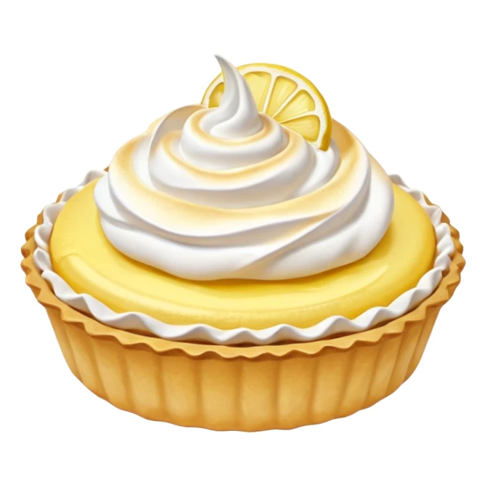 Lemon tartlet with meringue on top sticker