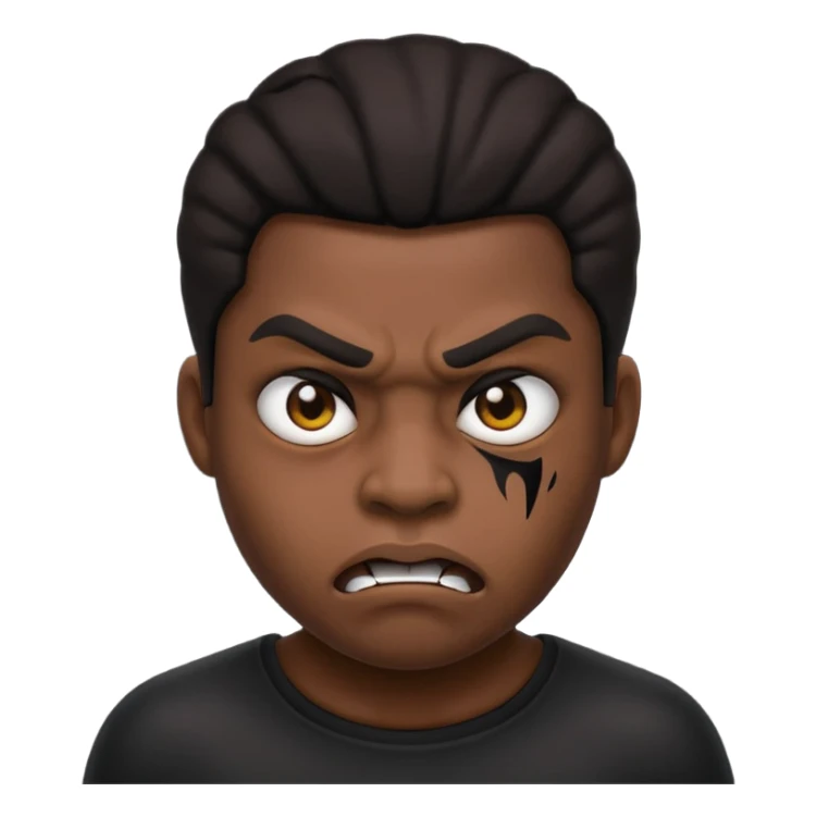 Emoji esclave de personne noir sticker