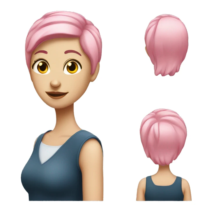 My perfect white wife with pink hair  sticker