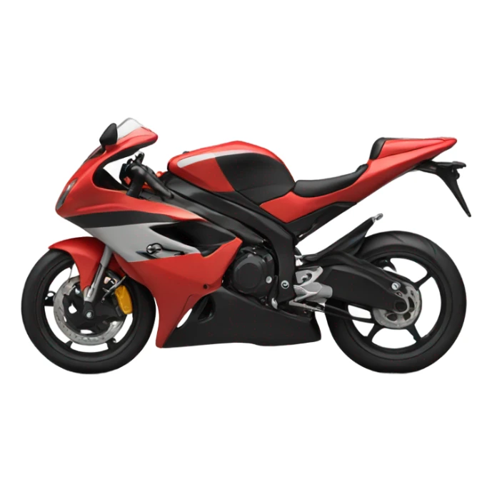 Red sport bike  sticker