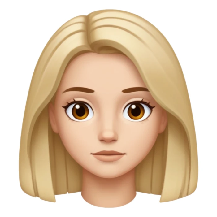 i want image of Emma Myers with middle part hair sticker