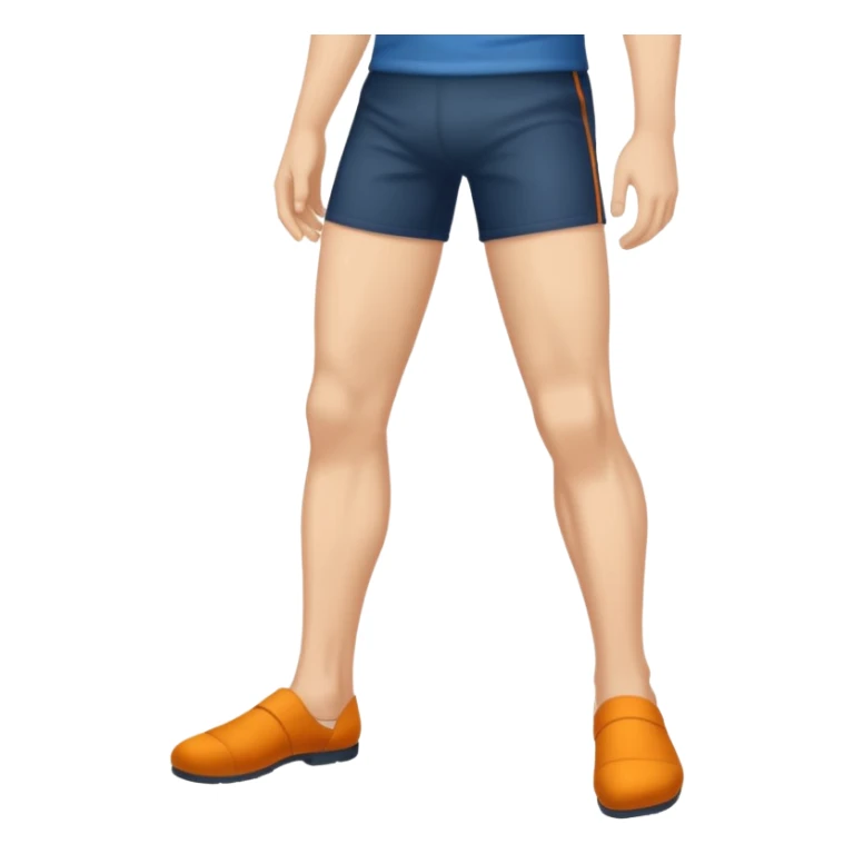 Male feet and hair on the legs sticker