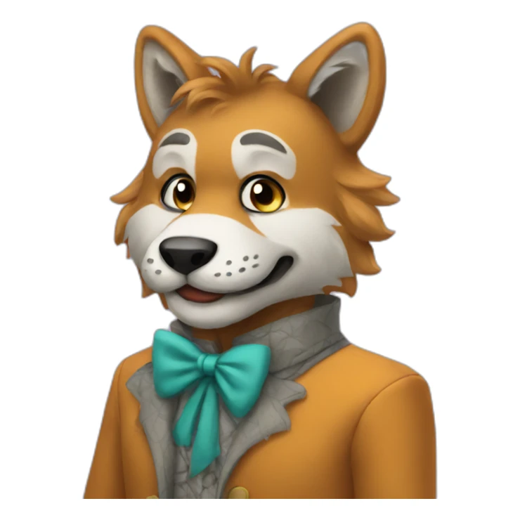 man in a FURSUIT sticker