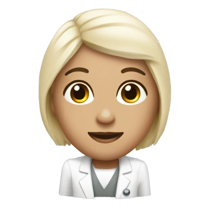 The patient is in a cosmetologist's chair sticker