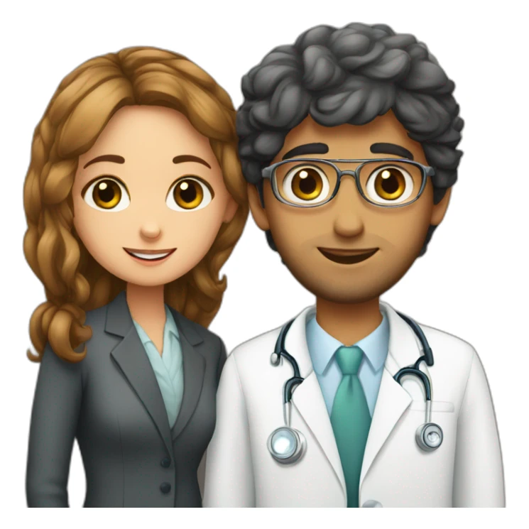 Jewish girl friend with ophthalmologist long Arabic boy sticker