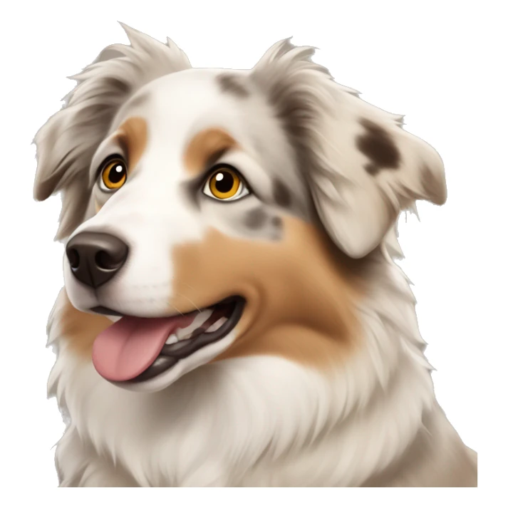 Beige australian shepherd sticker