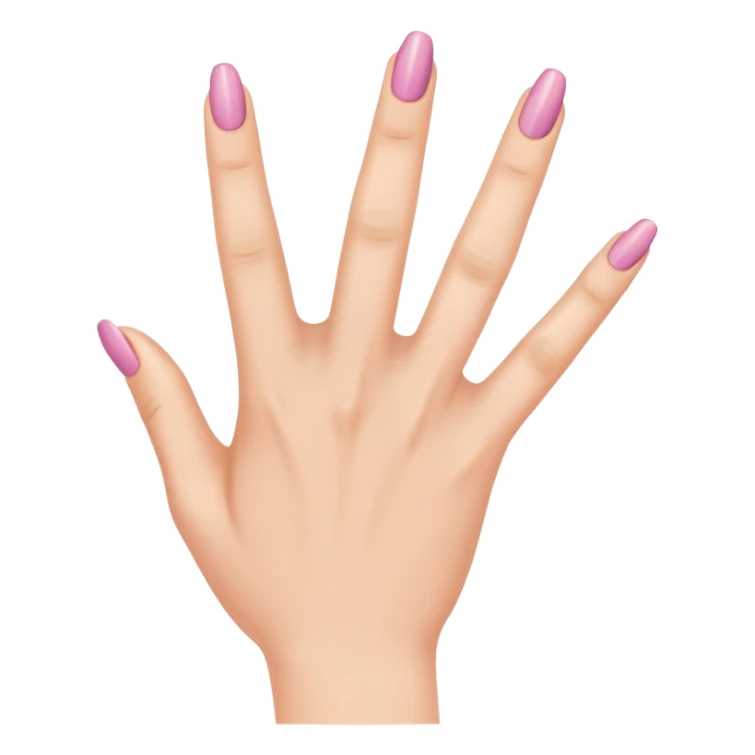A woman's hand with manicured fingers gathered together sticker