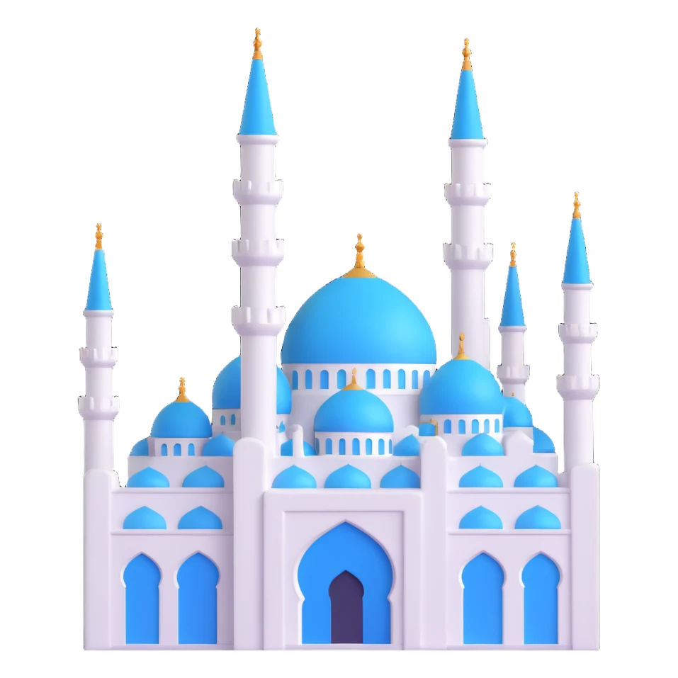 Uzbek Blue Mosque architecture sticker
