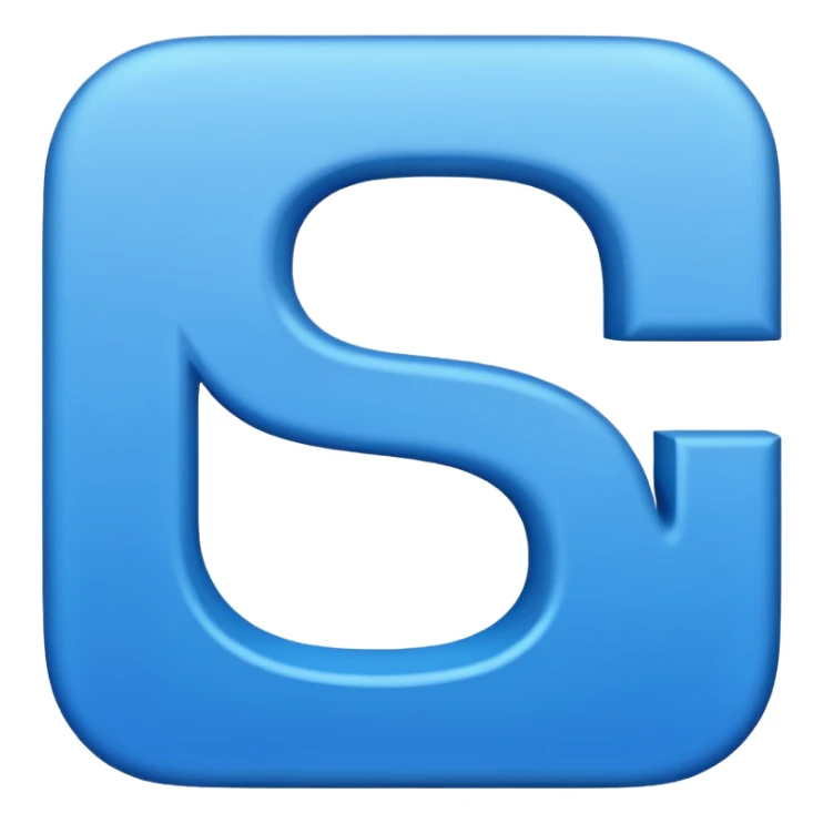 capital letter "G" printed in blue color square shape in center sticker