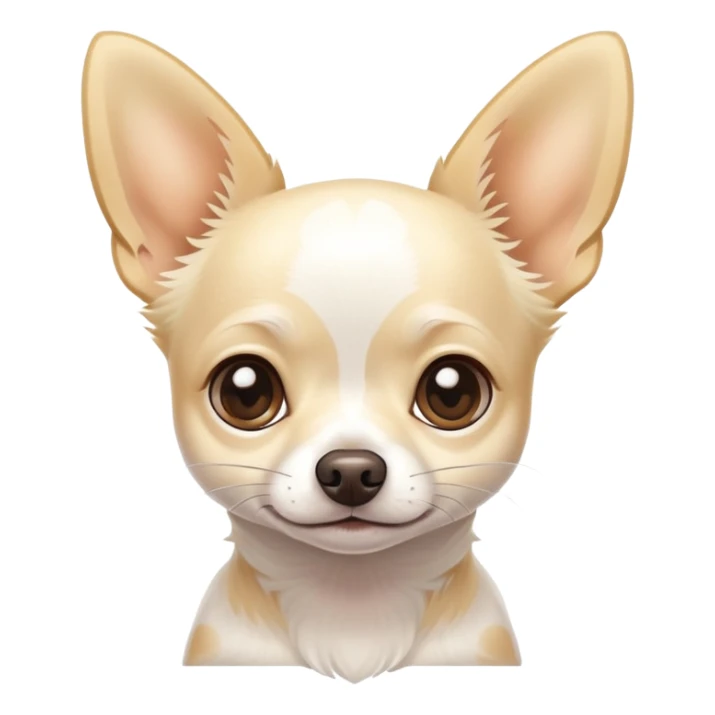 White chihuahua with blonde spots  sticker